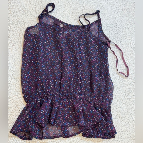 Y2K Delia’s Floral Ruffle Tank Size XS - Picture 6 of 6